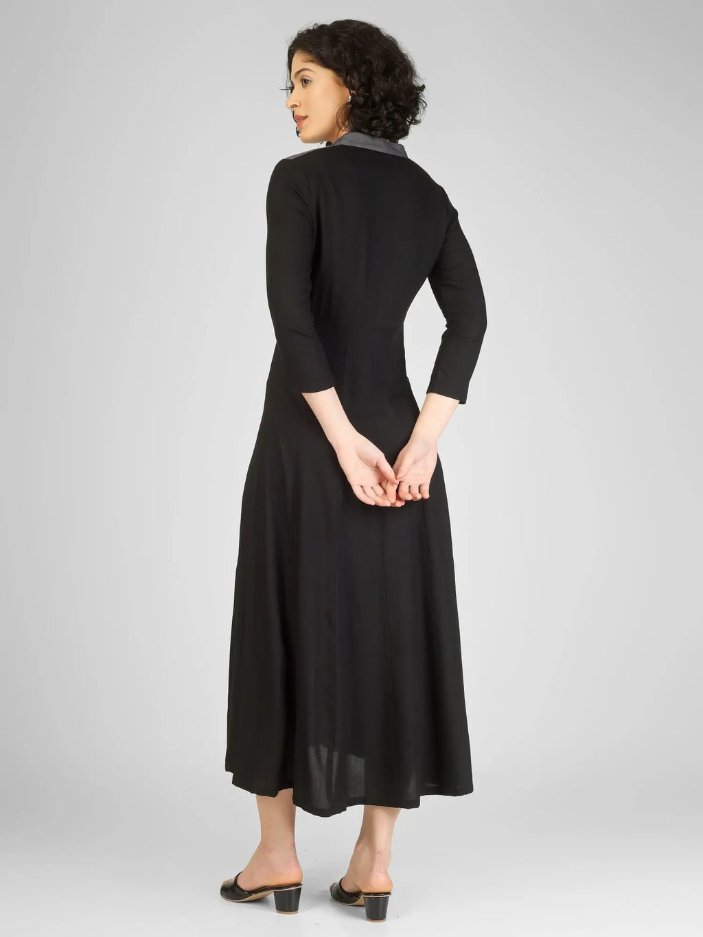 Bold Black Rayon Straight Kurtis My Store