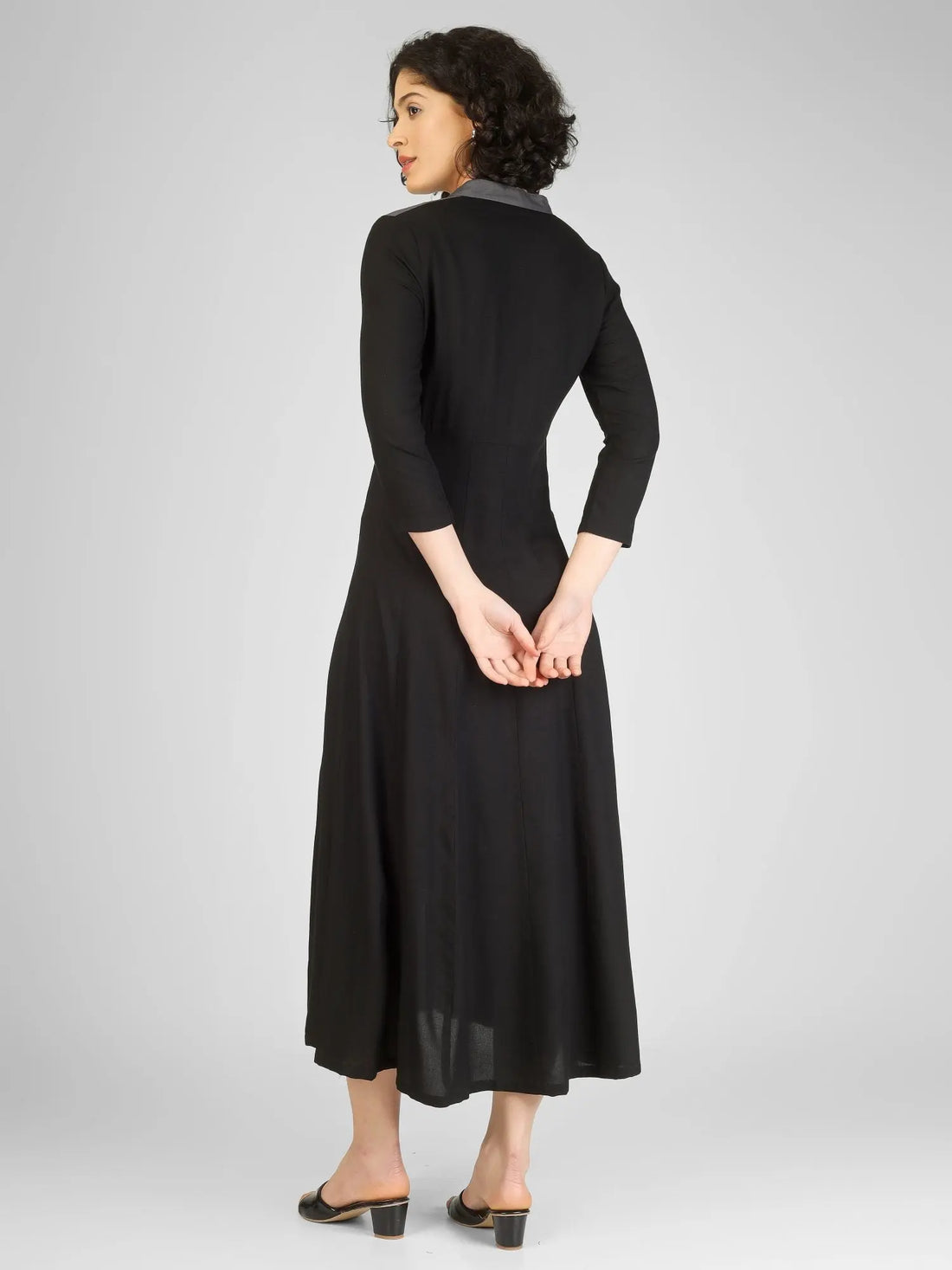 Bold Black Rayon Straight Kurtis My Store