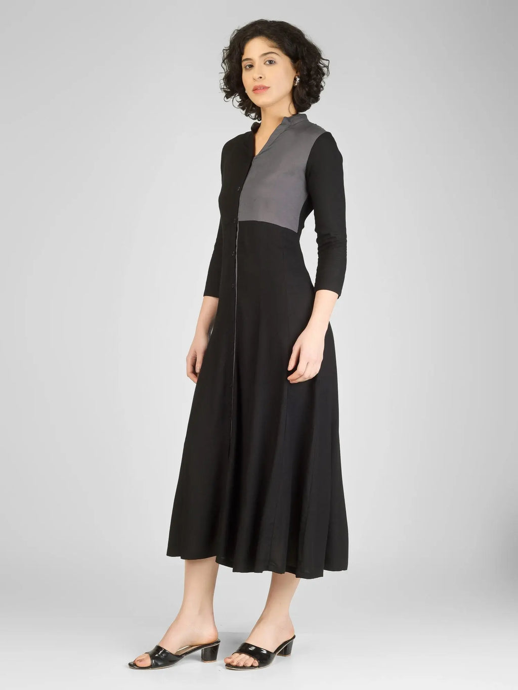 Bold Black Rayon Straight Kurtis My Store