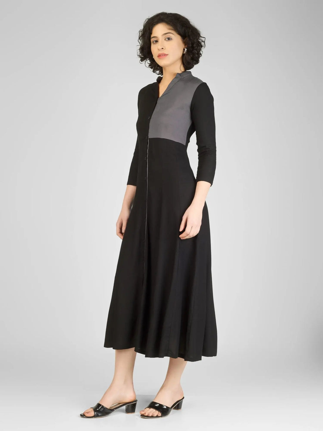 Bold Black Rayon Straight Kurtis My Store