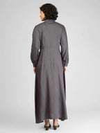 Charming Grey Viscose Slub Anarkali Kurtis My Store