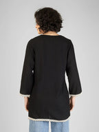 Classic Black Rayon Kurti My Store