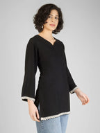 Classic Black Rayon Kurti My Store