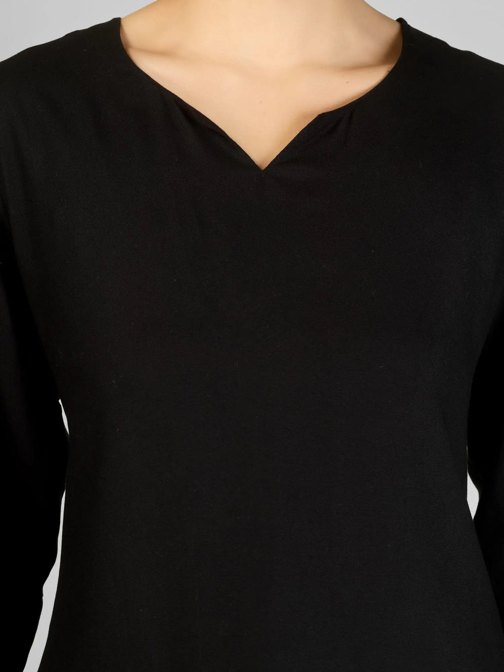 Classic Black Rayon Kurti My Store