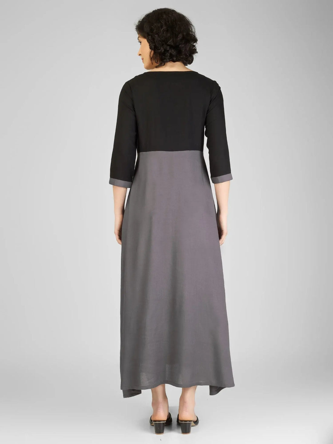 Stylish Grey and Black Viscose Kurti My Store