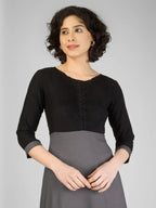 Stylish Grey and Black Viscose Kurti My Store
