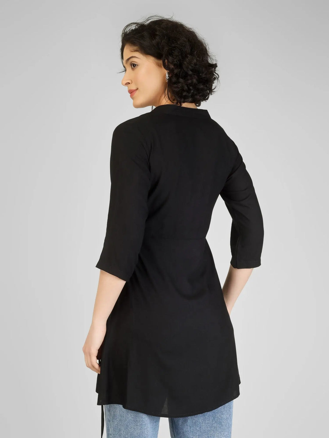 Elegant Black Rayon Kurtis My Store