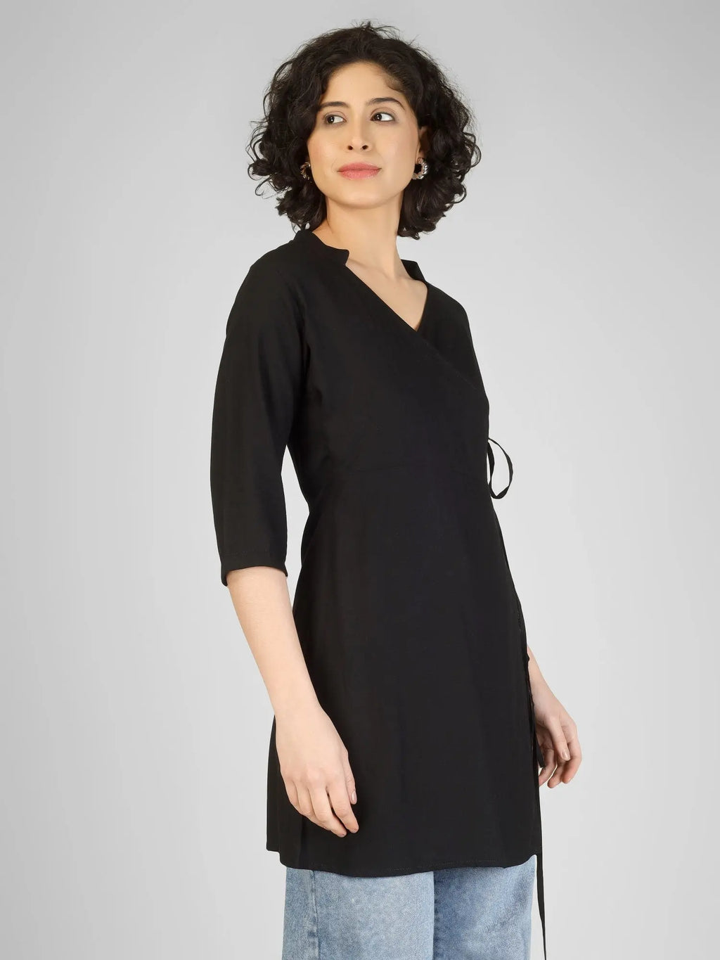 Elegant Black Rayon Kurtis My Store