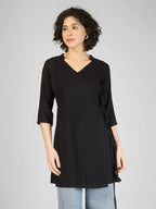 Elegant Black Rayon Kurtis My Store