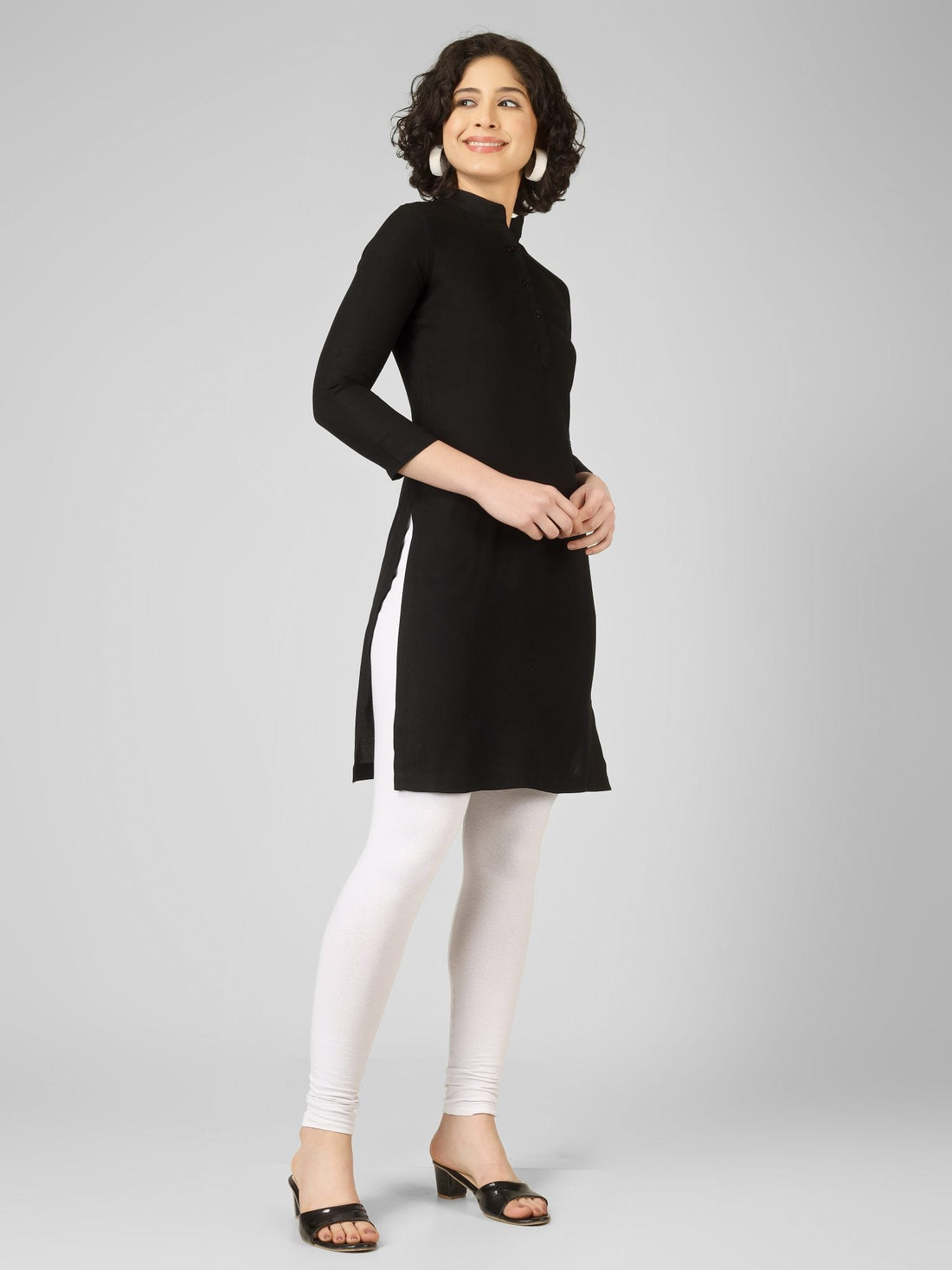 Premium Black Rayon Kurtis My Store