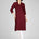 Chic Maroon Viscose Slub Kurti