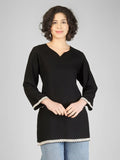 Classic Black Rayon Kurti My Store