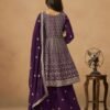 Modern Purple Georgette Palazzo Salwar Kameez – 60528-233-B