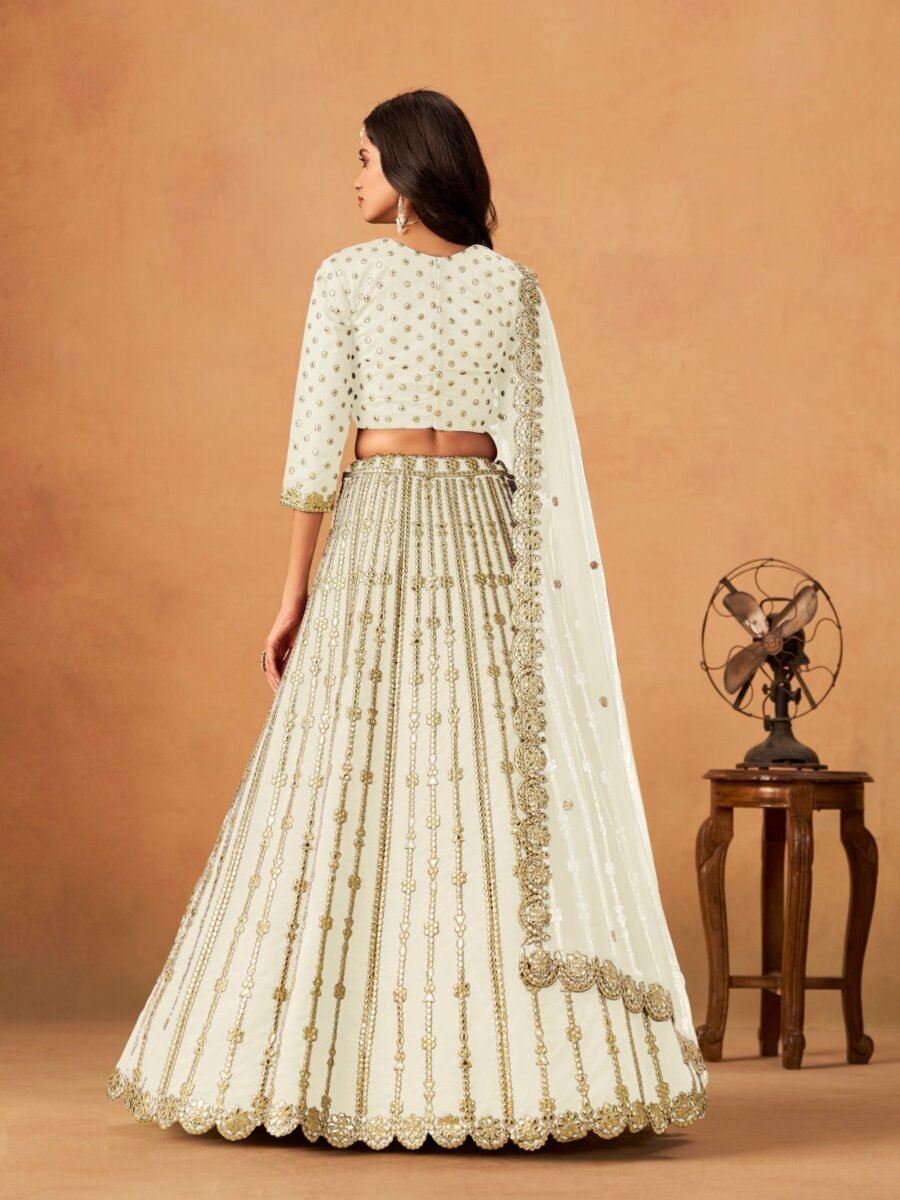 Graceful Cream Art Silk Traditional Lehenga Choli – 60546-2051