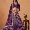 Vibrant Purple Art Silk Traditional Lehenga Choli – 60546-2052