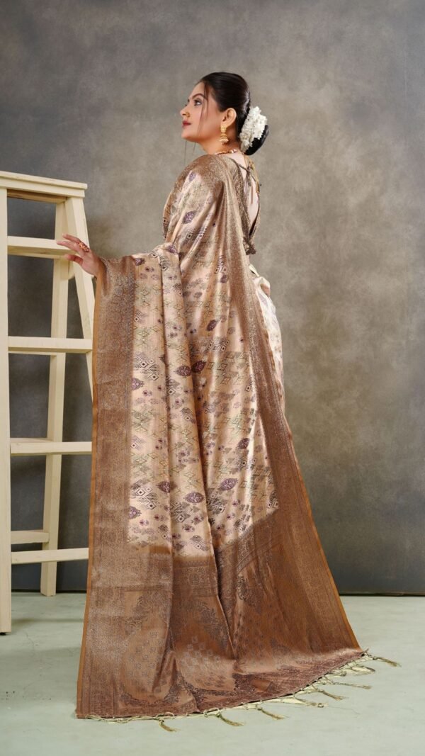 Ravishing Multi-Color Handloom Silk Traditional Saree – 60637-9822-F