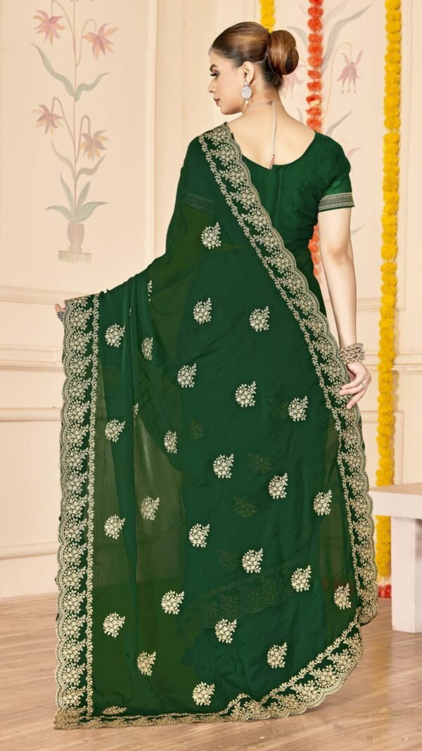 Classy Green Moss Silk Traditional Saree – 60652-8483