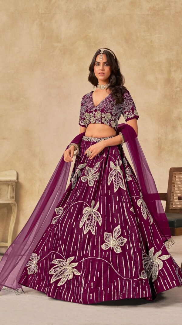 Exquisite Magenta Art Silk Classic Lehenga Choli – 60661-2062