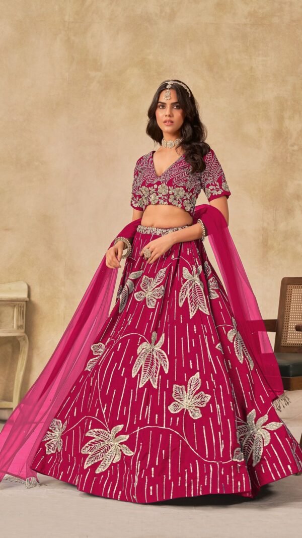 Fabulous Red Art Silk Classic Lehenga Choli – 60661-2064