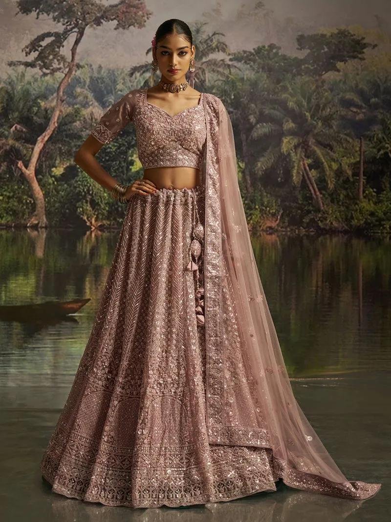 Gleaming Mauve Traditional Lehenga Choli – AD-PV8-100004