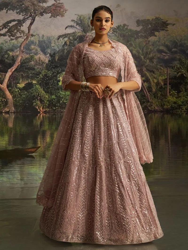 Striking Mauve Traditional Lehenga Choli – AD-PV8-100006