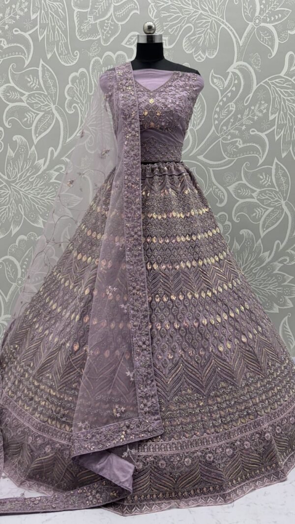 Gorgeous Brown Net Traditional Lehenga Choli – 60556-2904-A