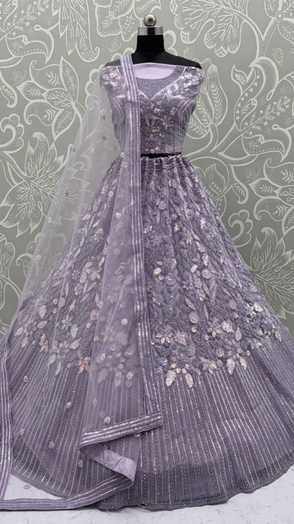 Ravishing Violet Net Traditional Lehenga Choli – 60556-2905-C