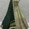 Alluring Green Slub Silk Traditional Lehenga Choli – 60556-2906-D