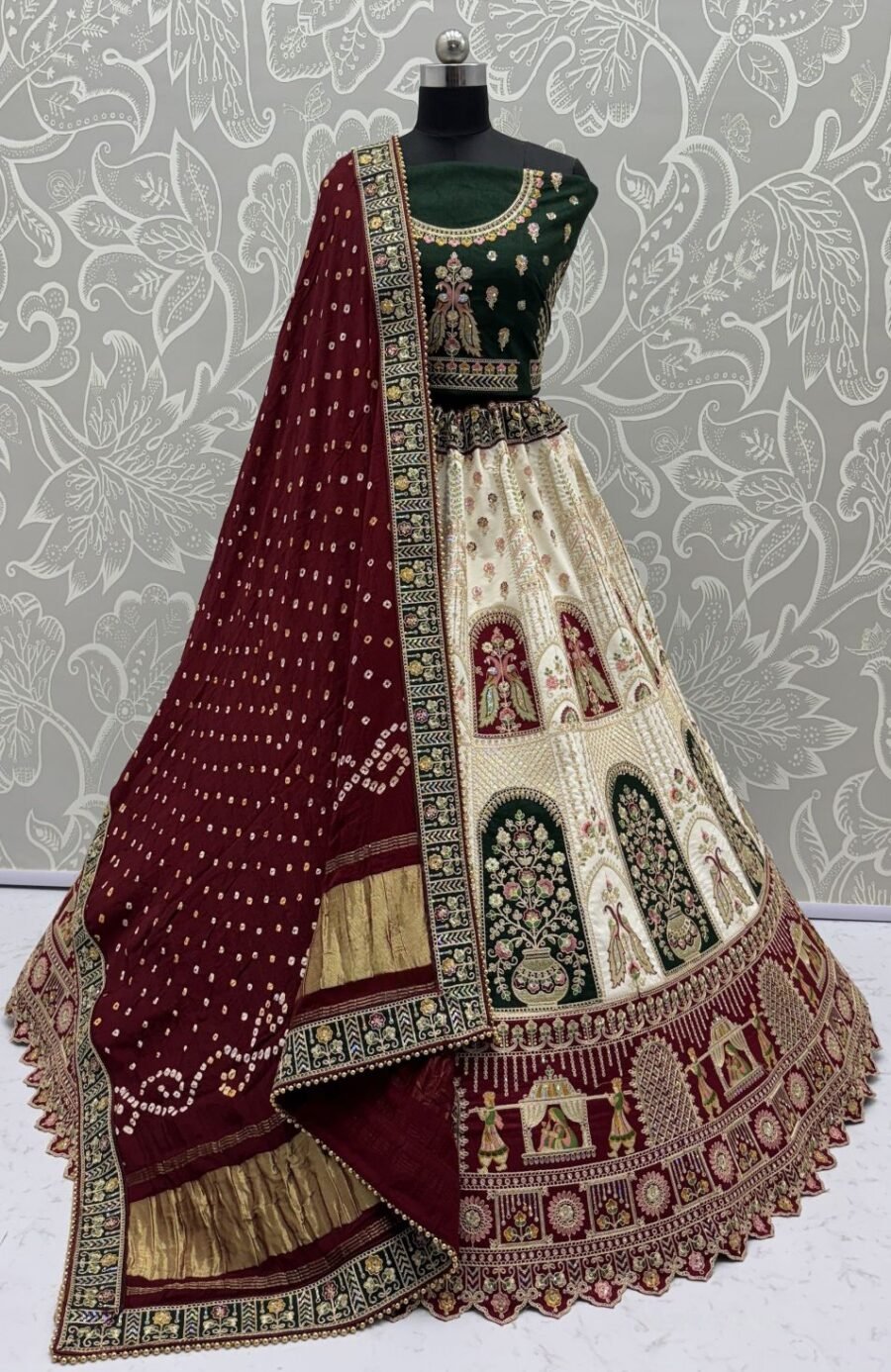 Refined Multi-Color Silk Traditional Lehenga Choli – 60556-2907
