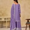 Modern Violet Chinon Palazzo Salwar Kameez – 61002-234-B