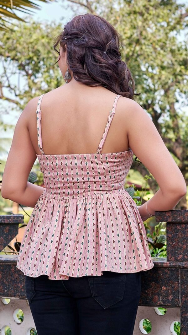 Modern Pink Rayon Short Kurti – 61053-401