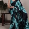 Graceful Black Satin Traditional Saree – 61149-7027 TEL Graceful Black Satin Traditional Saree – 61149-7027 TEL