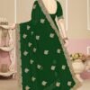 Confident Green Georgette Classic Saree – 61229-2755