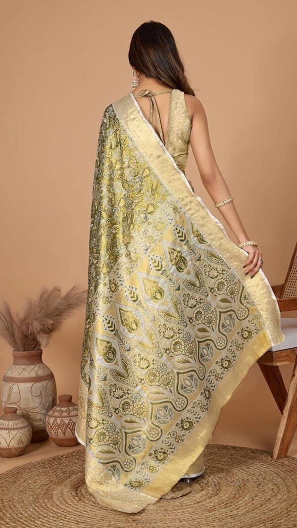 Glamorous Green Silk Weaving Saree – 61234-1206