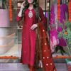 Gorgeous Maroon Silk Blend Straight Salwar Kameez – 61258-5002-MAROON