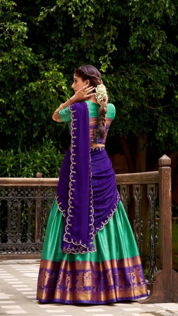 Stylish Sea Green Poly Cotton Classic Lehenga Choli – 61263-2028-BGN