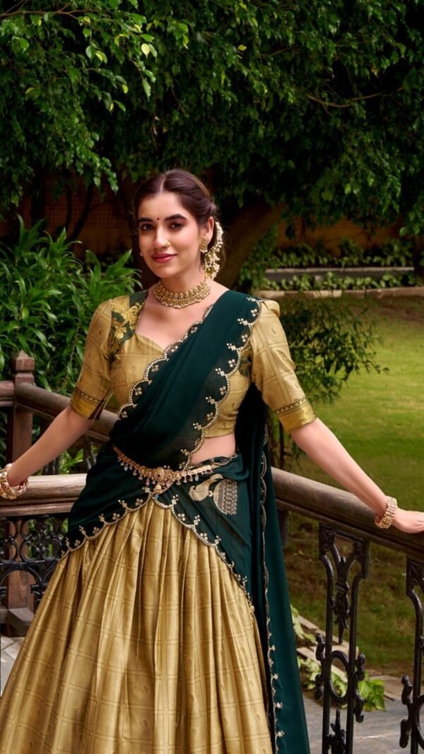 Chic Beige Poly Cotton Classic Lehenga Choli – 61263-2028-CRM