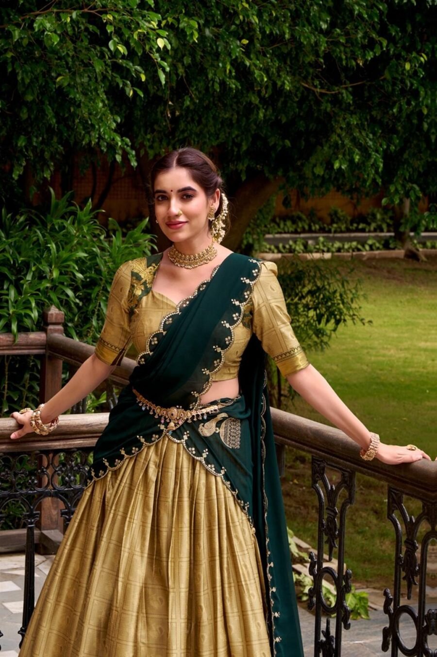 Chic Beige Poly Cotton Classic Lehenga Choli – 61263-2028-CRM