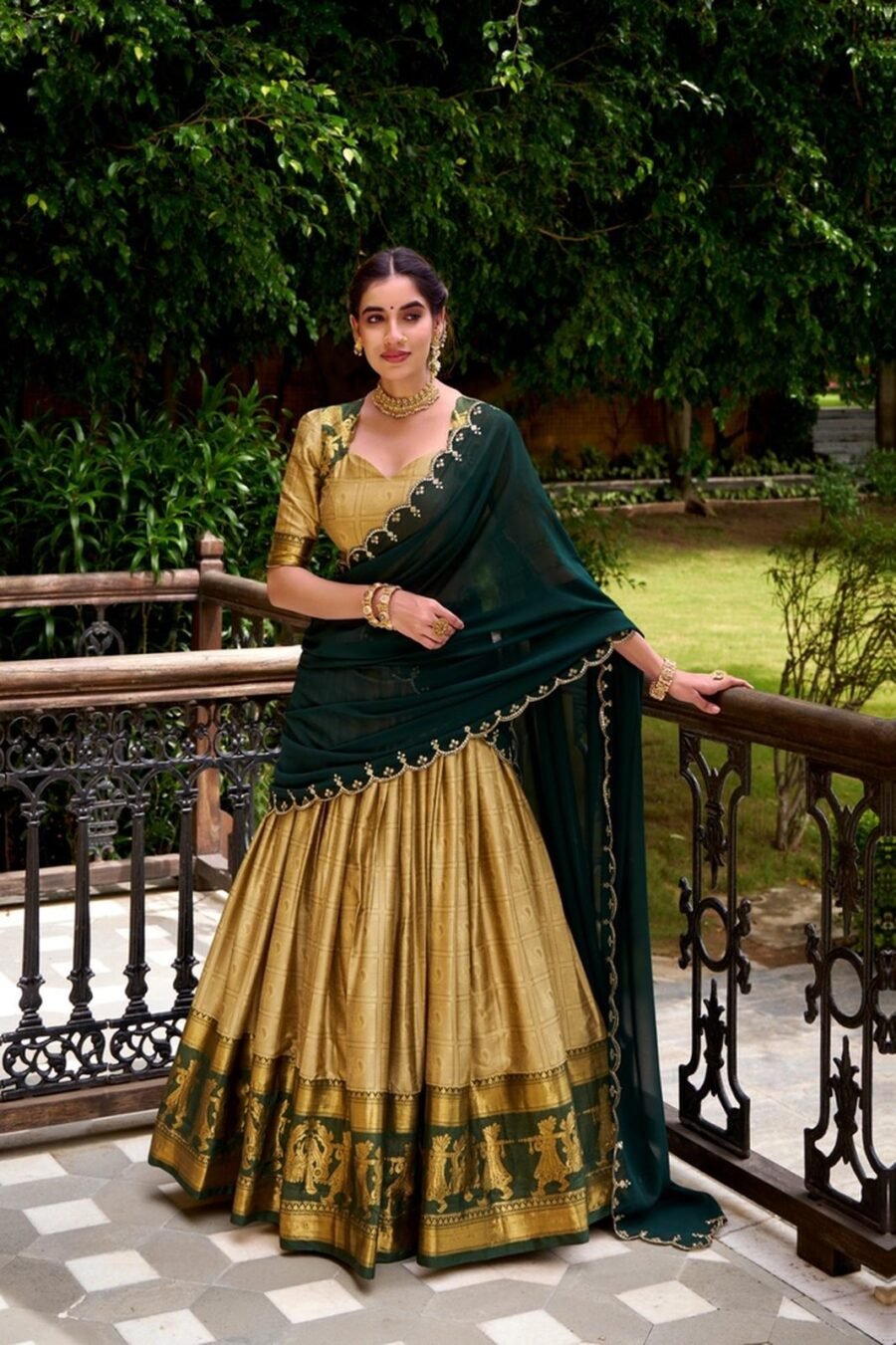 Chic Beige Poly Cotton Classic Lehenga Choli – 61263-2028-CRM