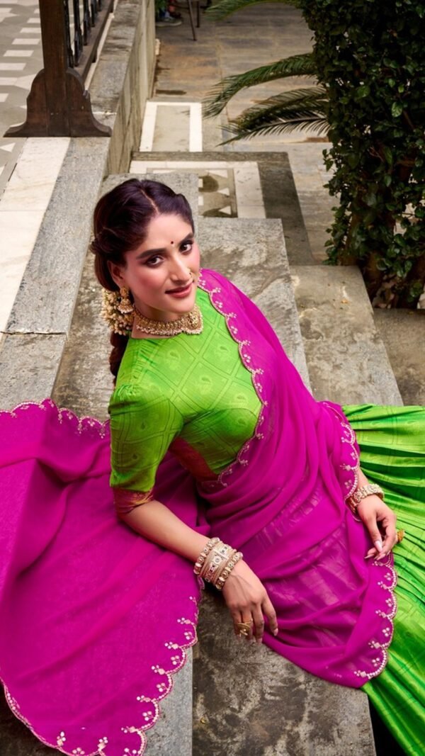 Luxe Green Poly Cotton Classic Lehenga Choli – 61263-2028-PRT