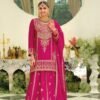 Timeless Magenta Chinon Traditional Salwar Kameez – 61292-2183