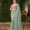 Luxe Blue Georgette Traditional Saree – 61295-207