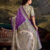 Dreamy Violet Silk Bandhani Saree – 61311-7209-PRL Dreamy Violet Silk Bandhani Saree – 61311-7209-PRL