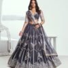 Elegant Black Cotton Designer Lehenga Choli – 61312-7003