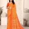 Classy Orange Chiffon Classic Saree – 61319-50601-C
