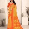 Magnetic Yellow Chiffon Classic Saree – 61319-50602-B