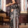Enchanting Black Banasari Silk Weaving Saree – 61342-3001 Enchanting Black Banasari Silk Weaving Saree – 61342-3001