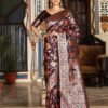Refined Wine Banasari Silk Weaving Saree – 61342-3002 Refined Wine Banasari Silk Weaving Saree – 61342-3002