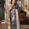 Classy Black Banasari Silk Weaving Saree – 61342-3003