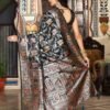 Classy Black Banasari Silk Weaving Saree – 61342-3003